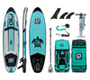 10'6 AIR Inflatable Paddle Board in Teal with Fray paddle