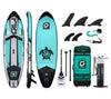 GILI Sports 10'6 Meno Inflatable Stand Up Paddle Board in Teal Complete package