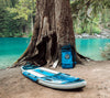 GILI Sports AIR Inflatable paddle board in Blue with paddle and backpack