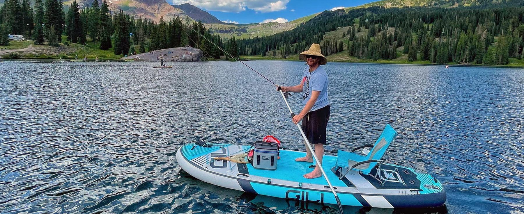 Fishing-dipei-LAN Paddle Board Gonfiabile Per Principianti: Stabile, Portatile E Multifunzione Per Il Divertimento In Acqua