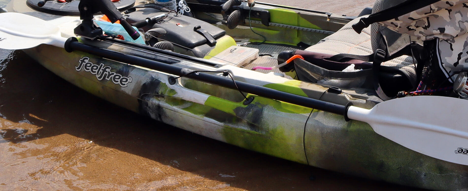 Fishing Kayak Paddle Holder Flexible Kayak Oar Holder Paddle Clip Outdoor
