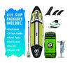10' Mako Inflatable Paddle Board Package in Green with new hand pump