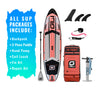 10'6 AIR Inflatable Paddle Board in Coral with Gray paddle