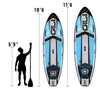 GILI Meno Blue paddle board sizing comparison
