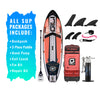 GILI Sports 10'6 Meno Inflatable Stand Up Paddle Board in Coral with accessories