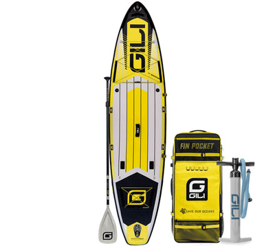 GILI Adventure Inflatable Paddle Board Package with new hand pump