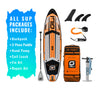 11'6 AIR Inflatable Paddle Board in Orange with Gray paddle
