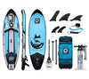 GILI Sports 11'6 Meno Inflatable Stand Up Paddle Board in Blue Complete package new pump