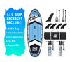 12' Manta Ray Multi-Person Inflatable SUP in Blue complete package