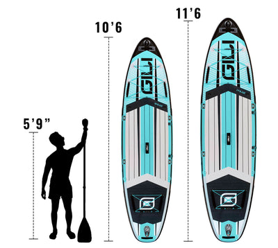 10'6 / 11'6 AIR Inflatable Stand Up Paddle Board