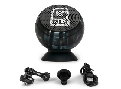 GILI Waterproof Bluetooth Speaker Full Kit for Paddle Boards in Black Orca