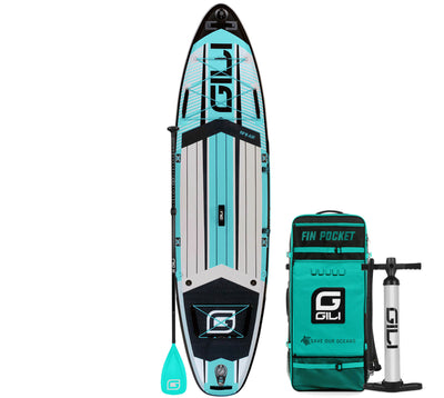 10'6 AIR Inflatable Paddle Board in Teal