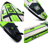 GILI 10'6 AIR inflatable paddle board detail shots in Green