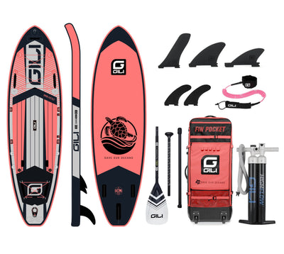 GILI Sports 10'6 Meno inflatable paddle board in Coral
