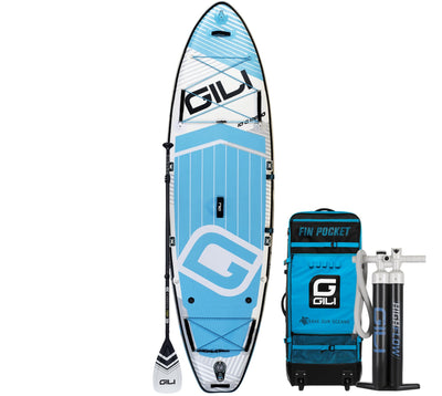 10'6 Meno Inflatable Paddle Board Package in White