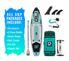 GILI 11' Adventure Teal paddle board bundle accessories