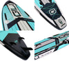 GILI 11'6 Meno inflatable paddle board detail shots in Teal