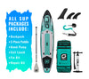 GILI 12' Adventure Teal paddle board bundle accessories