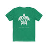Save Our Turtles Unisex Short Sleeve Tee green back