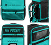 GILI inflatable paddle board backpack with fin pocket in Teal