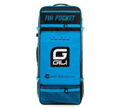 GILI iSUP non-rolling backpack with fin pocket blue