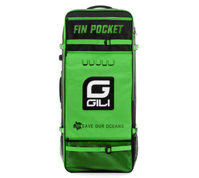 GILI iSUP non-rolling backpack with fin pocket Green