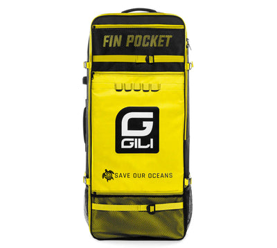 GILI iSUP non-rolling backpack with fin pocket Yellow