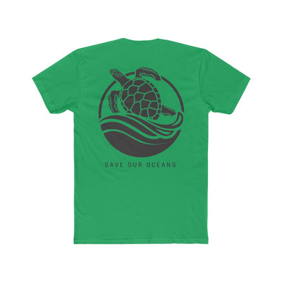 GILI Save our Oceans Men's Crew Tee back green