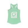 Women's Save Our Turtles Racerback Tank green back