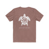 Save Our Turtles Unisex Short Sleeve Tee brown back