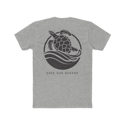 GILI Save our Oceans Men's Crew Tee back dark gray