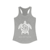 Women's Save Our Turtles Racerback Tank gray front