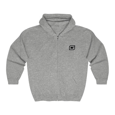 Save Our Reefs Full Zip Hooded Sweatshirt gray front