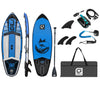 GILI 8' Cuda Blue inflatable paddle board package with electric pump