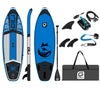 GILI 9' Cuda Blue inflatable paddle board with electric pump