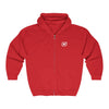 Save Our Turtles Full Zip Hooded Sweatshirt red front