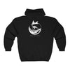 Save Our Reefs Full Zip Hooded Sweatshirt black back