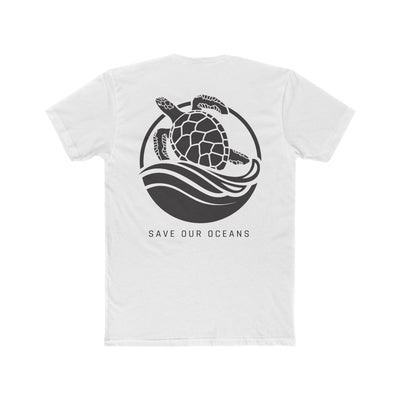 GILI Save our Oceans Men's Crew Tee white back