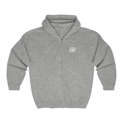 Save Our Turtles Full Zip Hooded Sweatshirt gray front