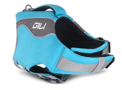 GILI dog life jacket in Blue front shot