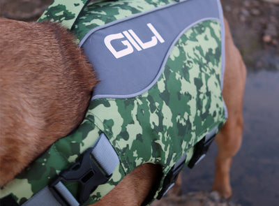 GILI dog life jacket in Camo