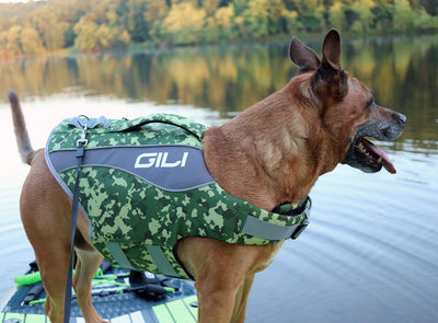 GILI dog life jacket in Camo