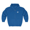 Save Our Turtles Full Zip Hooded Sweatshirt blue front