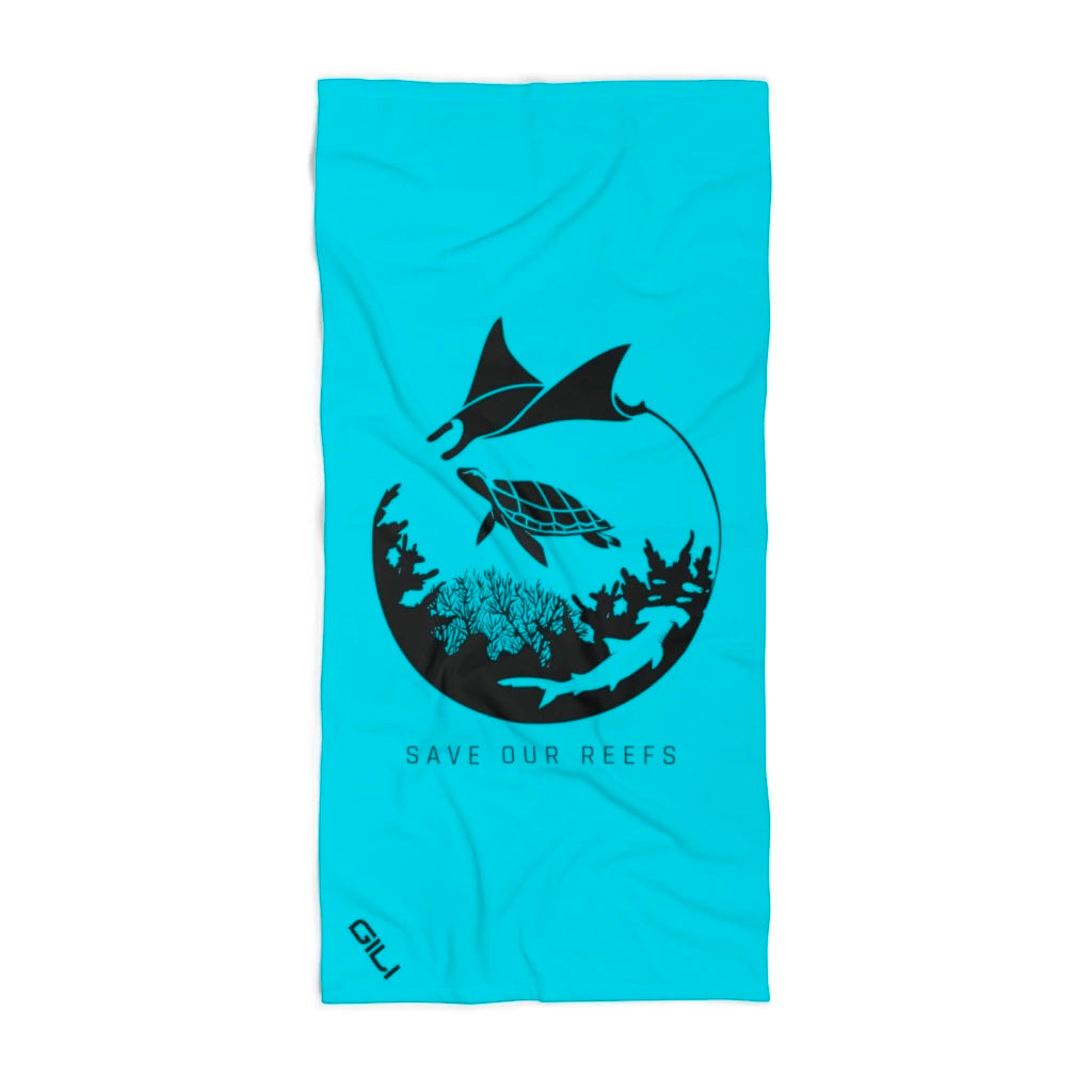 GILI Save Our Reefs Beach Towel