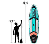 GILI 10'6 Komodo inflatable paddle board sizing comparison