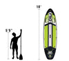 GILI 10' Mako inflatable paddle board size comparison