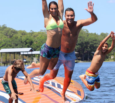 GILI 15' Manta inflatable paddle board in Orange