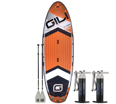 GILI 15' Manta inflatable paddle board package in Orange