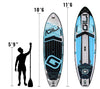 GILI Meno Blue inflatable paddle board sizing comparison