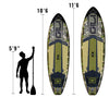 GILI Meno Camo paddle board sizing comparison